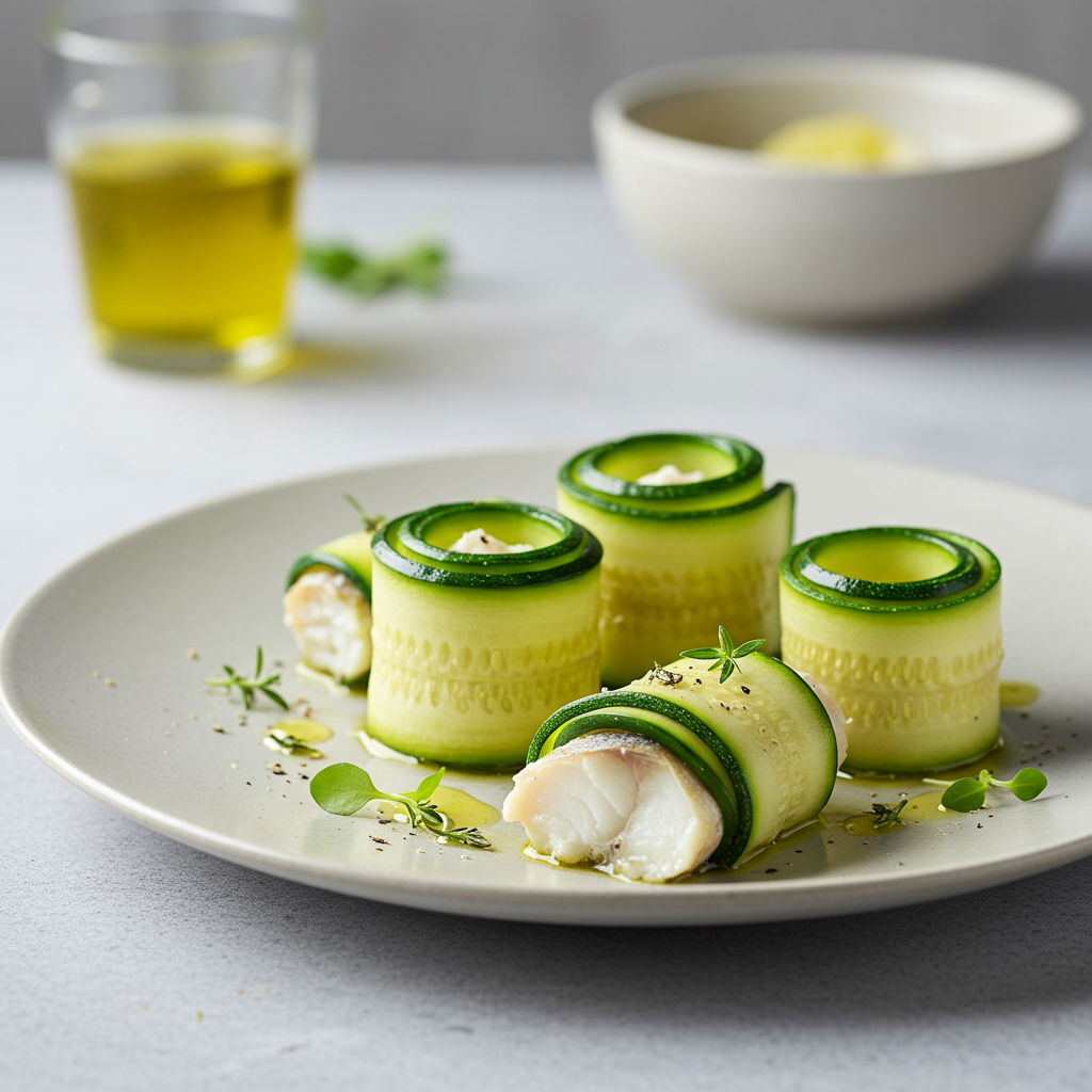 20. Rollitos de Merluza y Calabacín