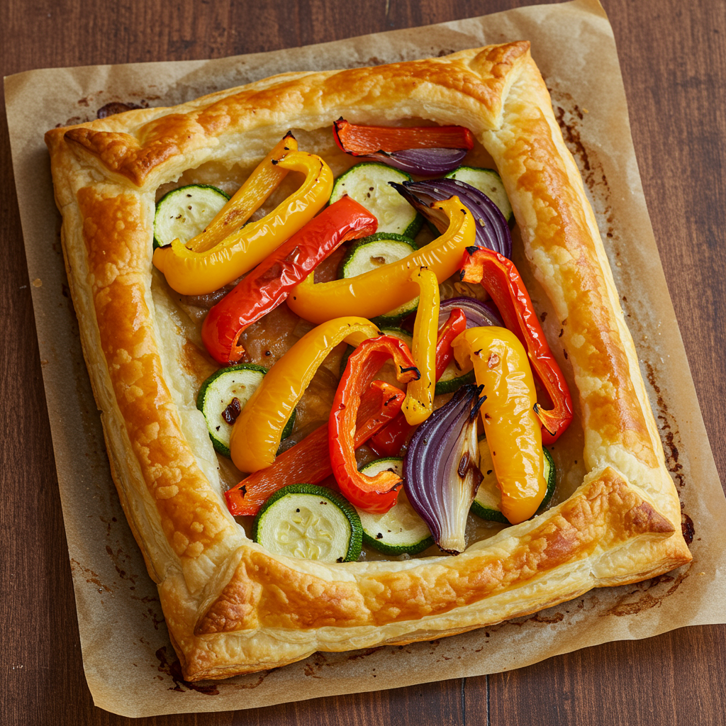 21. Hojaldre de Verduras Asadas
