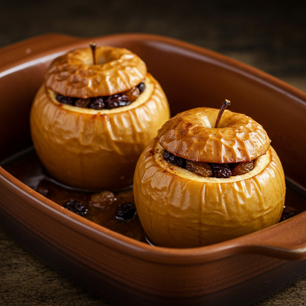 21. Manzanas Asadas con Canela