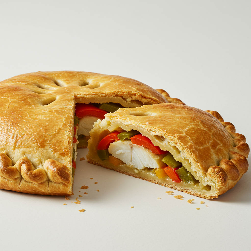 22. Empanada de Merluza y Pimientos
