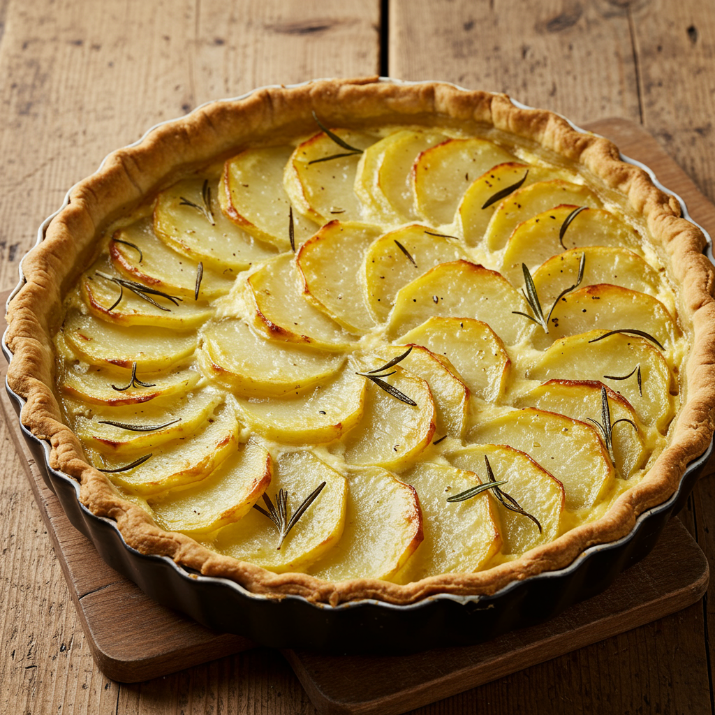 23. Quiche de Patata y Romero (Estilo Tortilla)