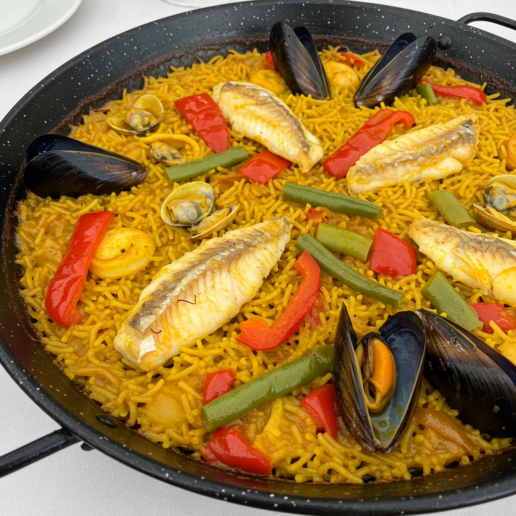 24. Fideuá de Merluza y Verduras