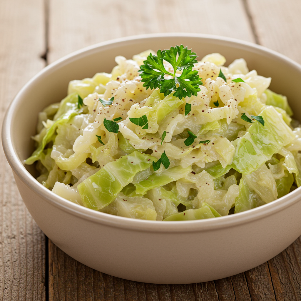 24. Repollo a la Crema con Nuez Moscada